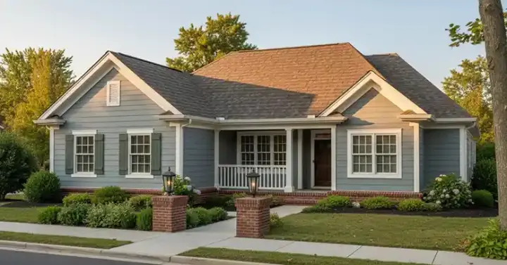 Country house plans 11-213 - front exterior, 1,344 sq ft, 3 bed, 2 bath house plans | Monster House Plans