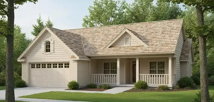 Ranch house plans 11-222 - front exterior, 1,958 sq ft, 4 bed, 2 bath house plans | Monster House Plans