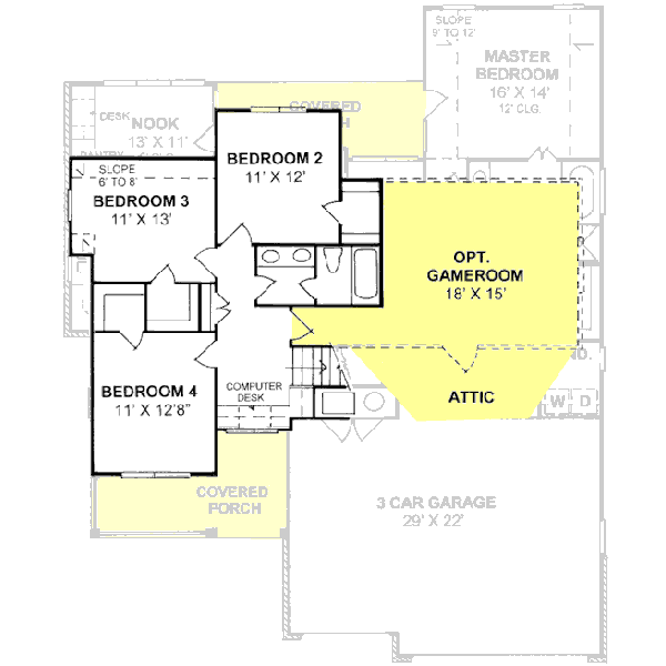 Upper/Second Floor Plan: 11-227