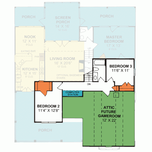 Upper/Second Floor Plan: 11-233