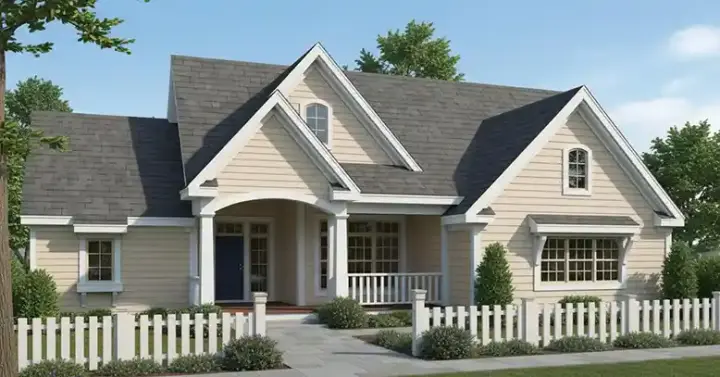 Traditional house plans 11-244 - front exterior, 1,958 sq ft, 3 bed, 2 bath house plans | Monster House Plans
