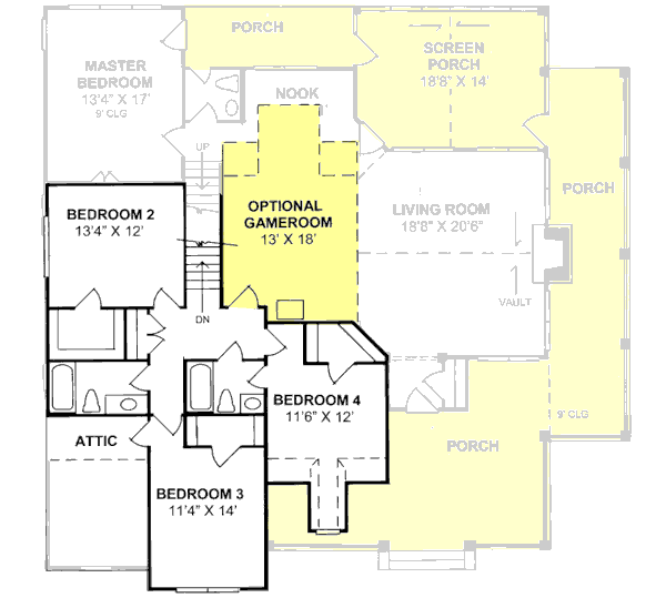 Upper/Second Floor Plan: 11-249