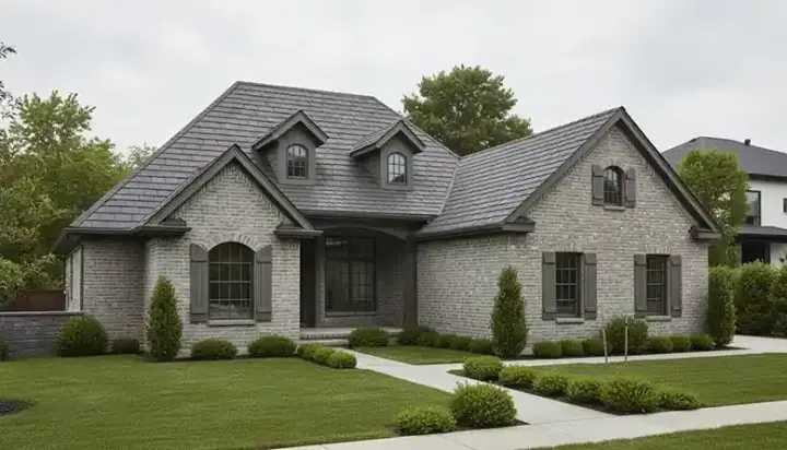 Traditional house plans 11-252 - front exterior, 1,960 sq ft, 3 bed, 2 bath house plans | Monster House Plans
