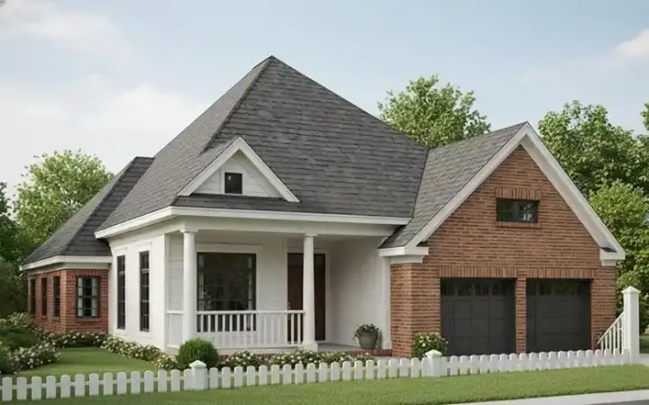 Traditional house plans 11-260 - front exterior, 2,116 sq ft, 3 bed, 2 bath house plans | Monster House Plans