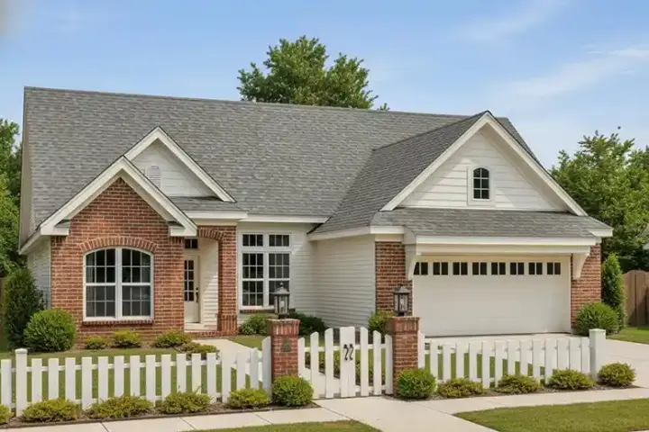 Traditional house plans 11-265 - front exterior, 1,780 sq ft, 3 bed, 2 bath house plans | Monster House Plans