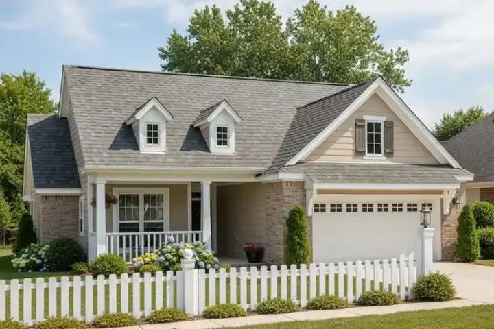 Traditional house plans 11-270 - front exterior, 1,274 sq ft, 2 bed, 2 bath house plans | Monster House Plans