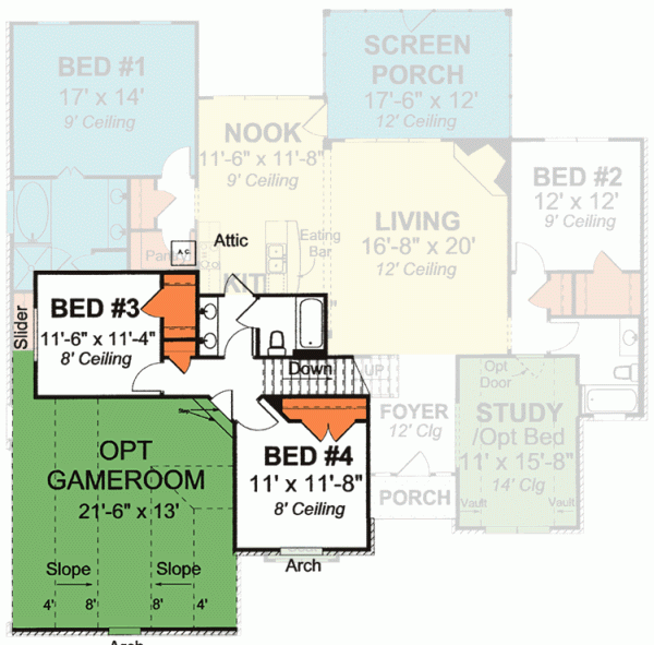 Upper/Second Floor Plan: 11-274