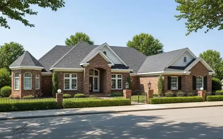 Traditional house plans 11-281 - front exterior, 4,121 sq ft, 4 bed, 4 bath house plans | Monster House Plans