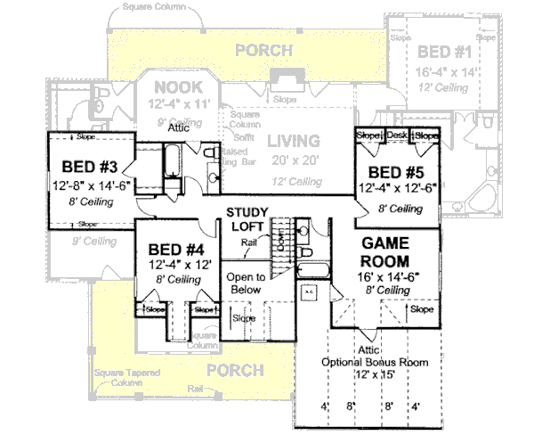 Upper/Second Floor Plan: 11-286