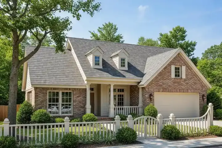 Traditional house plans 11-287 - front exterior, 1,812 sq ft, 3 bed, 2 bath house plans | Monster House Plans