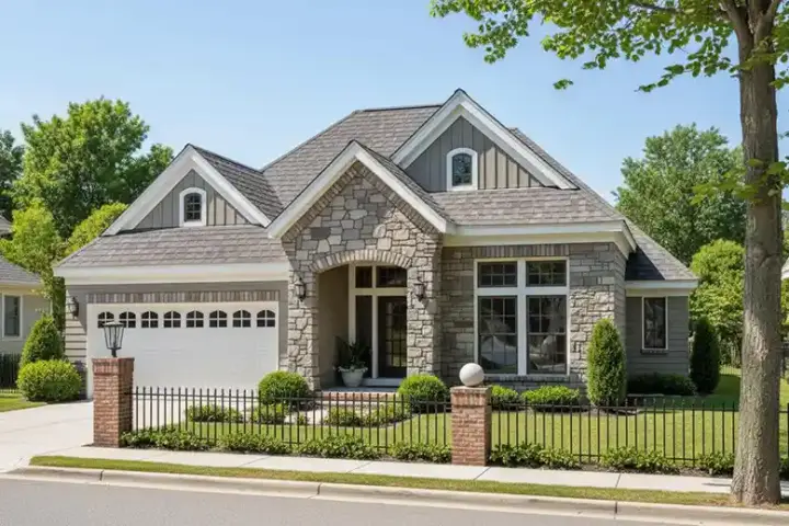 Traditional house plans 11-288 - front exterior, 1,732 sq ft, 3 bed, 2 bath house plans | Monster House Plans