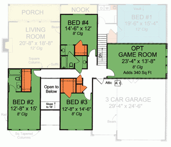 Upper/Second Floor Plan: 11-301