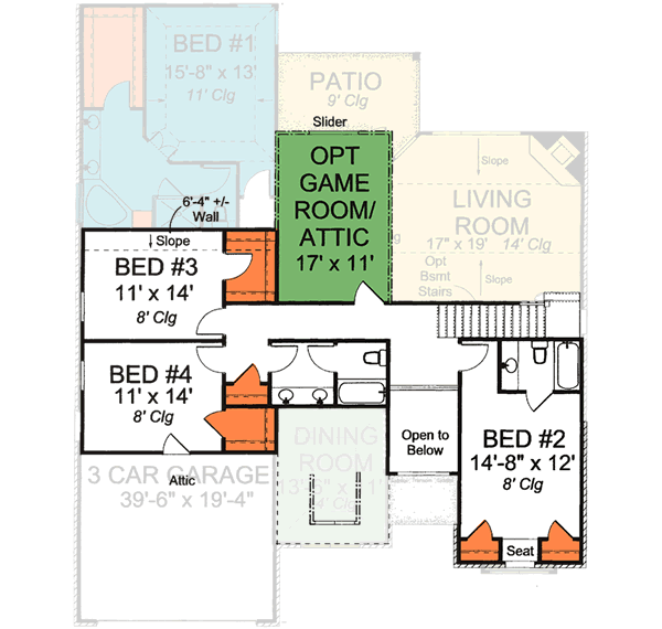 Upper/Second Floor Plan: 11-303