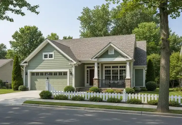 Traditional house plans 11-304 - front exterior, 1,812 sq ft, 4 bed, 2 bath house plans | Monster House Plans