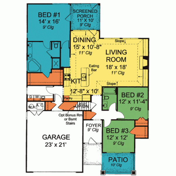 Main Floor Plan: 11-304