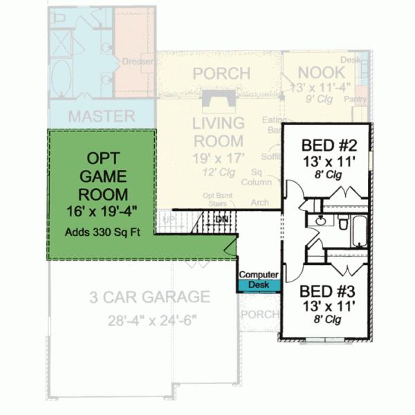 Upper/Second Floor Plan: 11-305