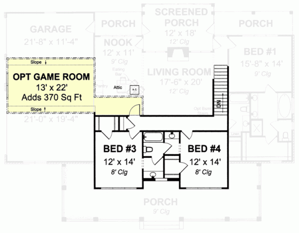 Upper/Second Floor Plan: 11-325