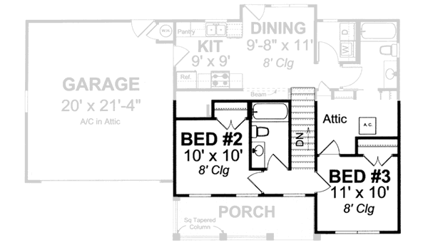 Upper/Second Floor Plan: 11-331