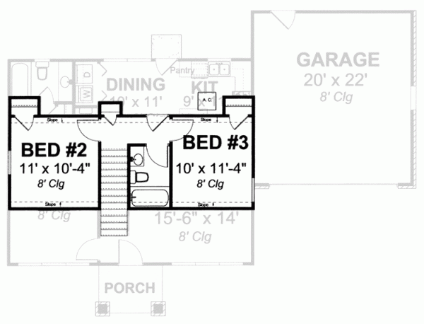 Upper/Second Floor Plan: 11-333