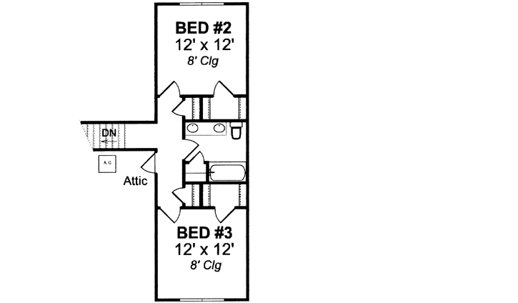 Upper/Second Floor Plan: 11-336
