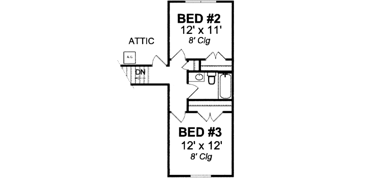 Upper/Second Floor Plan: 11-337
