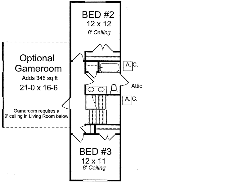 Upper/Second Floor Plan: 11-344