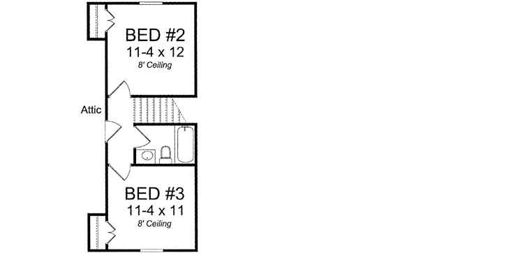 Upper/Second Floor Plan: 11-357