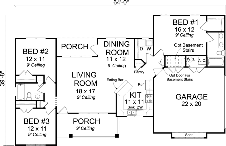 Main Floor Plan: 11-363