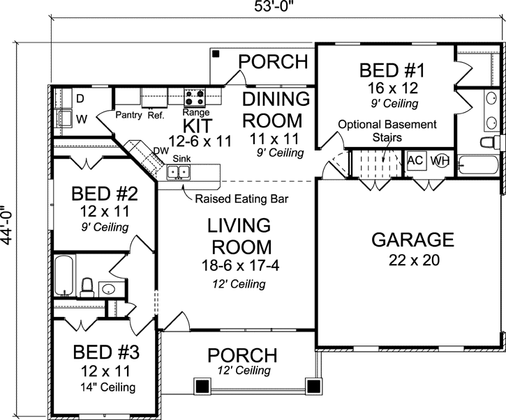 Main Floor Plan: 11-366
