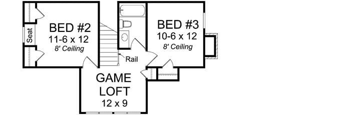 Upper/Second Floor Plan: 11-375