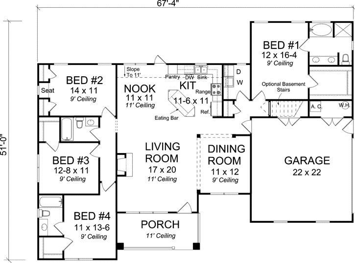 Main Floor Plan: 11-376