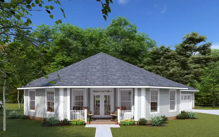 Country house plans 11-383 - front exterior, 1,793 sq ft, 3 bed, 2 bath house plans | Monster House Plans