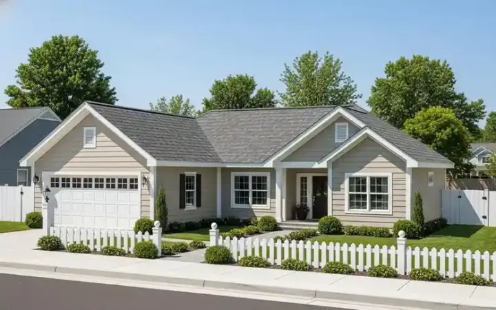 Traditional house plans 11-389 - front exterior, 1,098 sq ft, 3 bed, 2 bath house plans | Monster House Plans