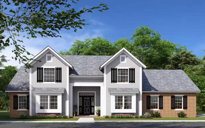 Traditional house plans 11-392 - front exterior, 2,060 sq ft, 3 bed, 2 bath house plans | Monster House Plans