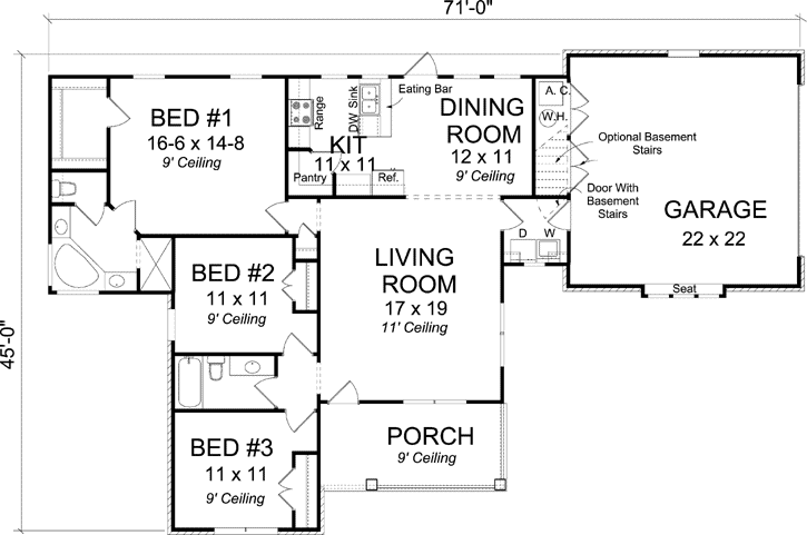 Main Floor Plan: 11-396