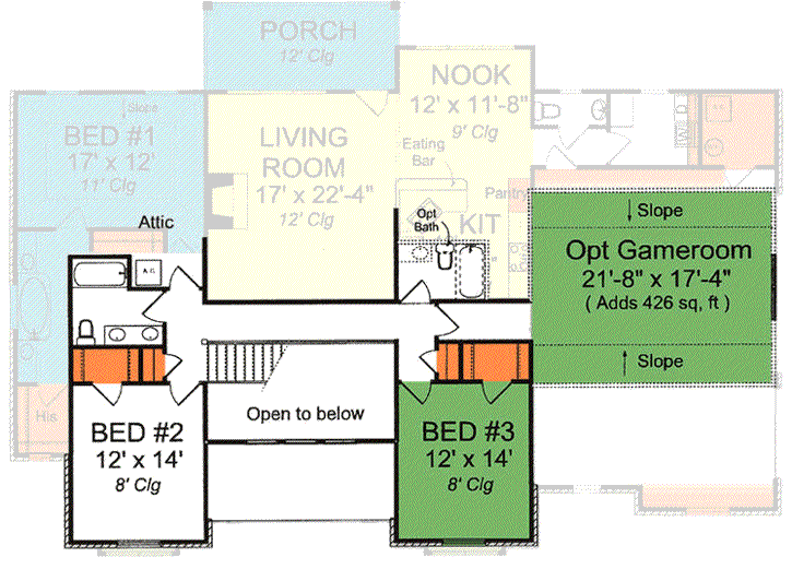 Upper/Second Floor Plan: 11-398