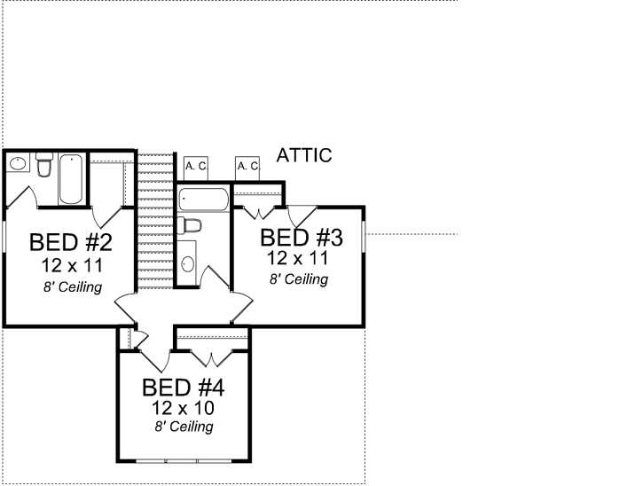 Upper/Second Floor Plan: 11-400