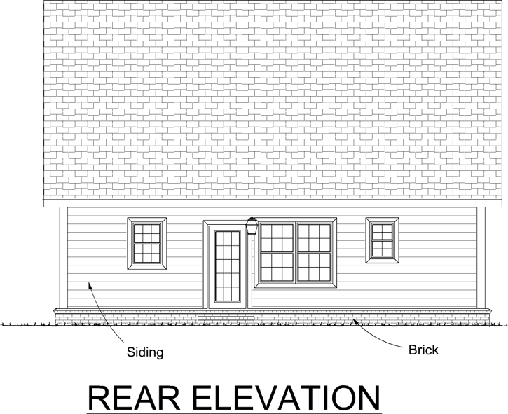 Rear Elevation Plan: 11-403