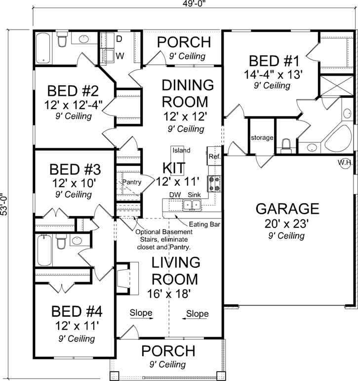 Main Floor Plan: 11-406