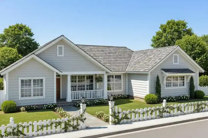 Craftsman house plans 11-407 - front exterior, 1,451 sq ft, 3 bed, 2 bath house plans | Monster House Plans