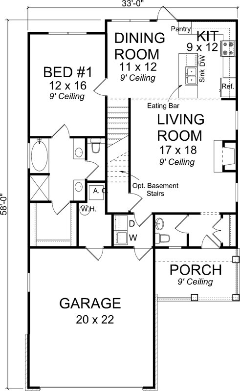 Main Floor Plan: 11-410