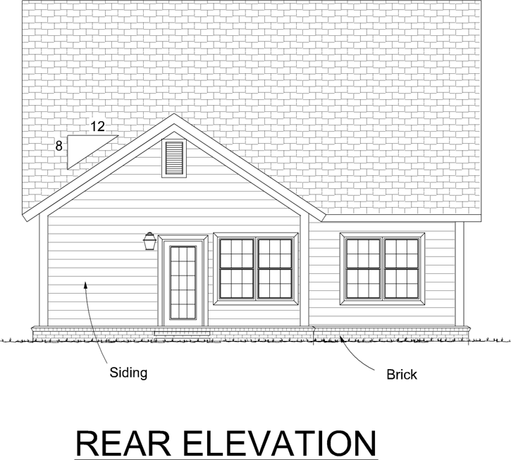 Rear Elevation Plan: 11-410