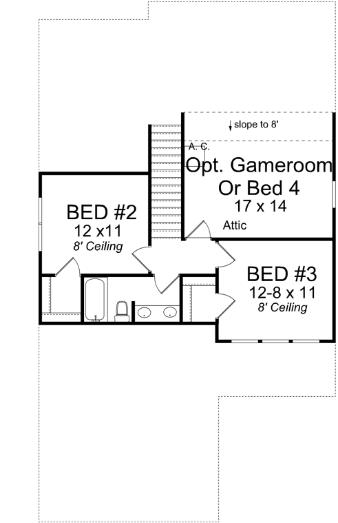 Upper/Second Floor Plan: 11-410