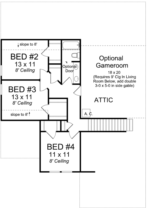 Upper/Second Floor Plan: 11-412