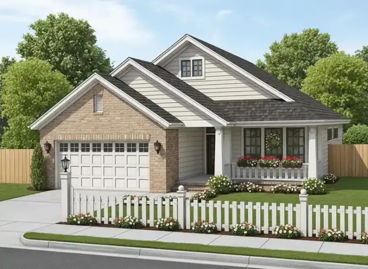 Craftsman house plans 11-413 - front exterior, 1,780 sq ft, 3 bed, 2 bath house plans | Monster House Plans