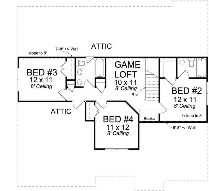 Upper/Second Floor Plan: 11-421