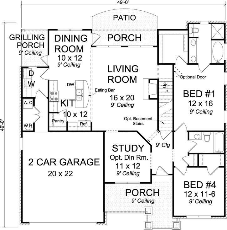 Main Floor Plan: 11-422