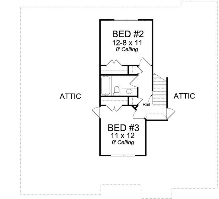 Upper/Second Floor Plan: 11-422
