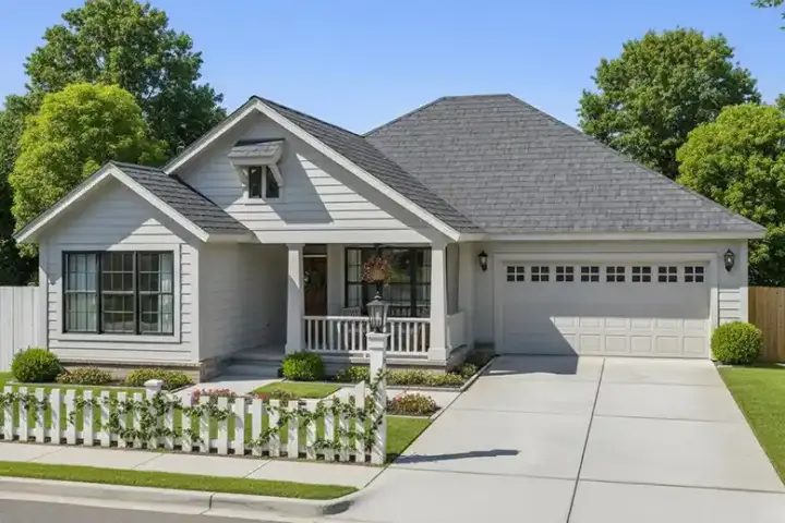 Cottage house plans 11-424 - front exterior, 1,679 sq ft, 3 bed, 2 bath house plans | Monster House Plans