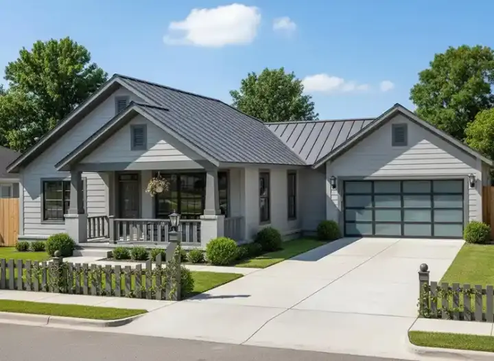 Craftsman house plans 11-428 - front exterior, 1,147 sq ft, 2 bed, 2 bath house plans | Monster House Plans